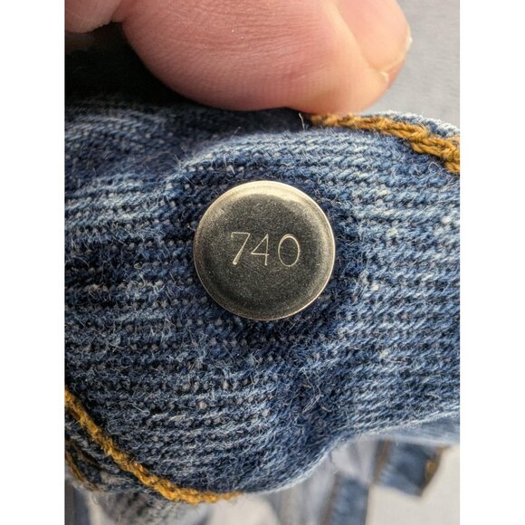 Vintage Levis 505 Jeans Mens 36x30 Blue Regular Fit Straight Leg Medium Wash 90s - Picture 15 of 15